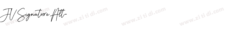 JV Signature Alt字体转换